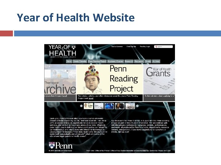 Year of Health Website 