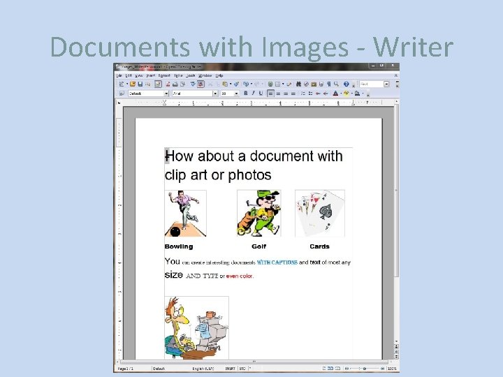 Documents with Images - Writer 