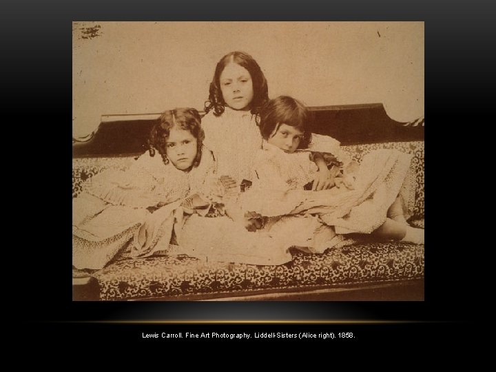 Lewis Carroll. Fine Art Photography. Liddell-Sisters (Alice right). 1858. 