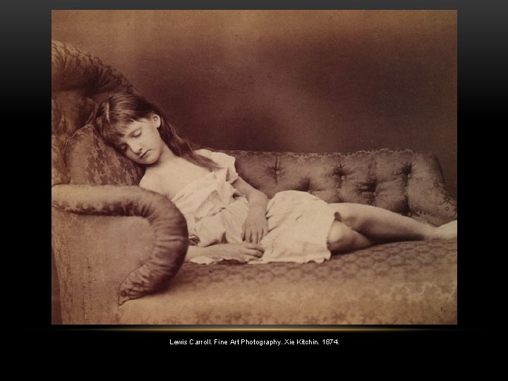 Lewis Carroll. Fine Art Photography. Xie Kitchin. 1874. 