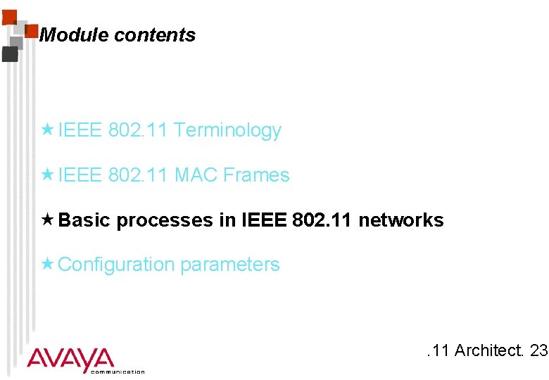 Module contents « IEEE 802. 11 Terminology « IEEE 802. 11 MAC Frames «