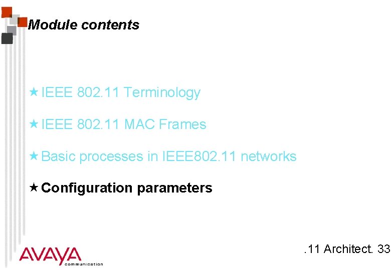 Module contents « IEEE 802. 11 Terminology « IEEE 802. 11 MAC Frames «