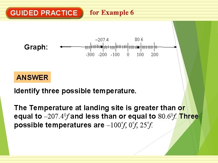 EXAMPLE 6 for Example 6 Solve a multi-step problem GUIDED PRACTICE 80. 6 –