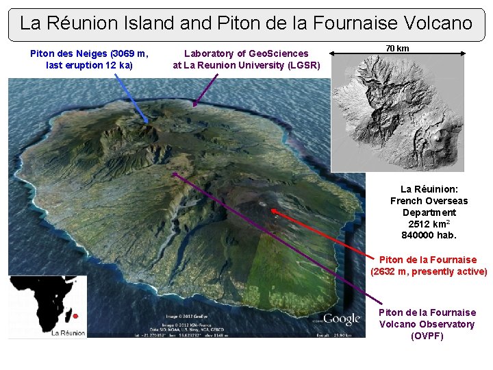 La Réunion Island Piton de la Fournaise Volcano Piton des Neiges (3069 m, last