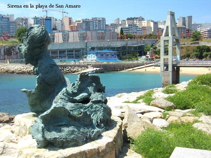 Sirena en la playa de San Amaro 