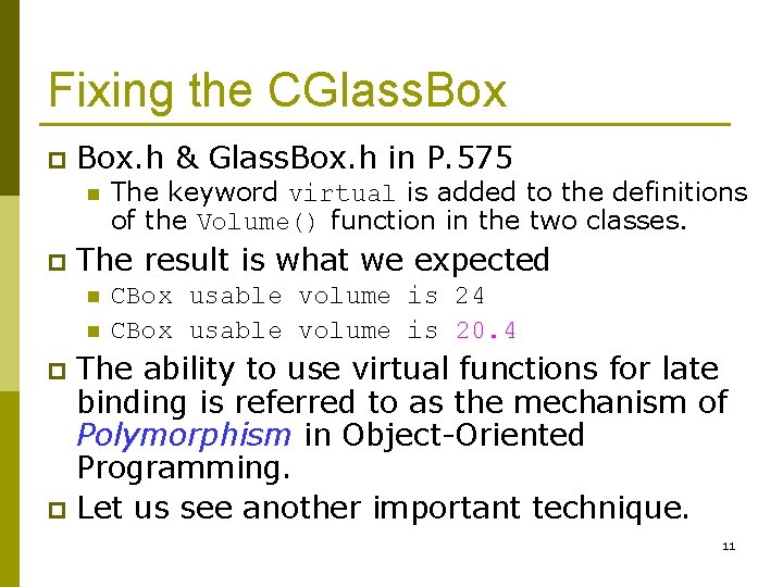 Fixing the CGlass. Box p Box. h & Glass. Box. h in P. 575