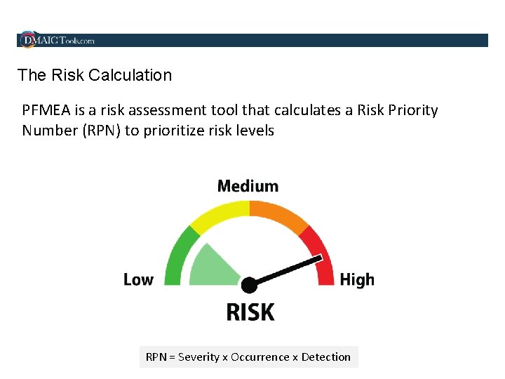 The Risk Calculation PFMEA is a risk assessment tool that calculates a Risk Priority