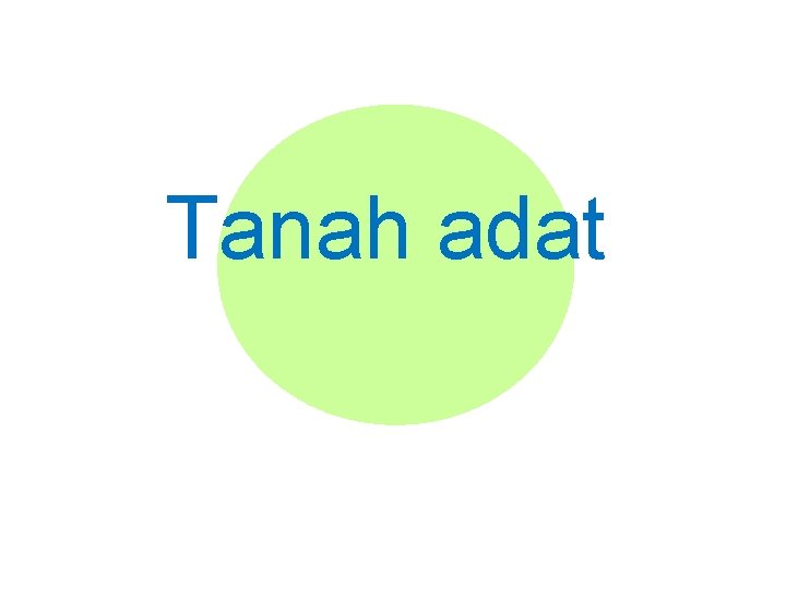 Tanah adat 