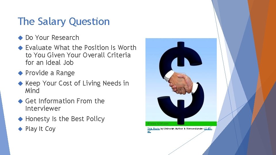 The Salary Question Do Your Research Evaluate What the Position Is Worth to You