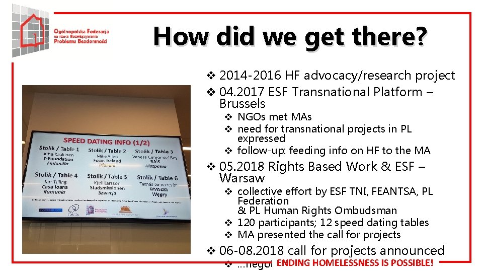 How did we get there? v 2014 -2016 HF advocacy/research project v 04. 2017