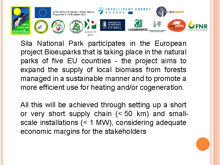 Sila National Park participates in the European project Bioeuparks that is taking place in