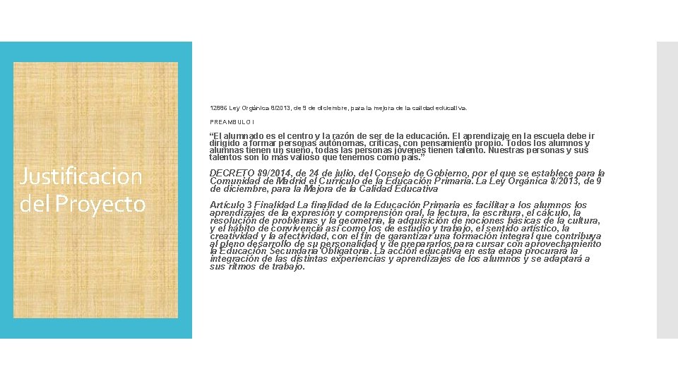 12886 Ley Orgánica 8/2013, de 9 de diciembre, para la mejora de la calidad 12886 Ley Orgánica 8/2013, de 9 de diciembre, para la mejora de la calidad