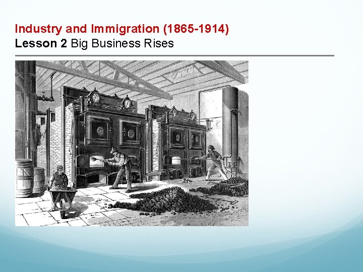 Industry and Immigration (1865 -1914) Lesson 2 Big Business Rises 