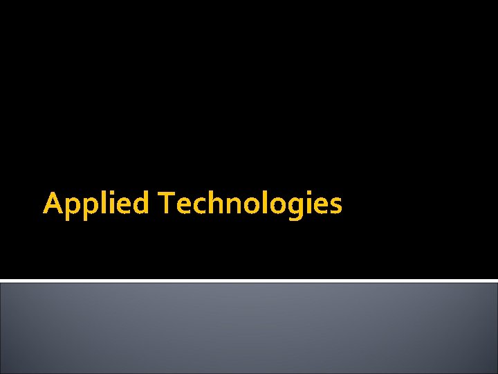Applied Technologies 