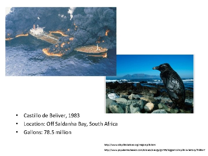  • Castillo de Beliver, 1983 • Location: Off Saldanha Bay, South Africa •