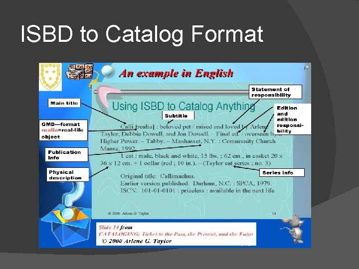 ISBD to Catalog Format 