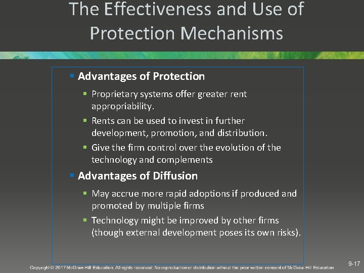 The Effectiveness and Use of Protection Mechanisms § Advantages of Protection § Proprietary systems