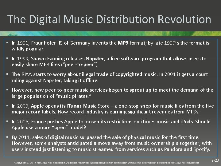 The Digital Music Distribution Revolution § In 1991, Fraunhofer IIS of Germany invents the