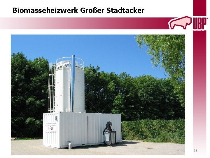 Biomasseheizwerk Großer Stadtacker 13 