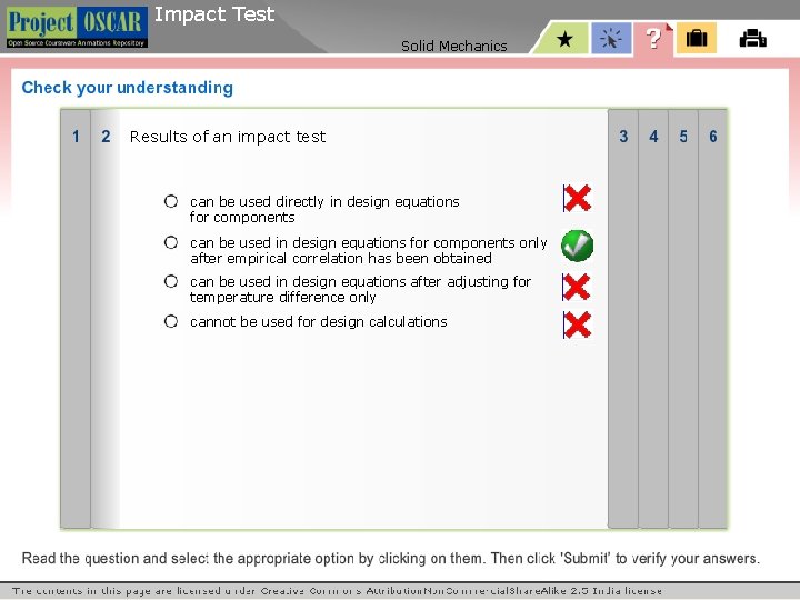 Impact Test Solid Mechanics Results of an impact test can be used directly in