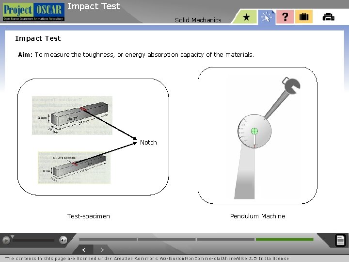 Impact Test Solid Mechanics Impact Test Aim: To measure the toughness, or energy absorption