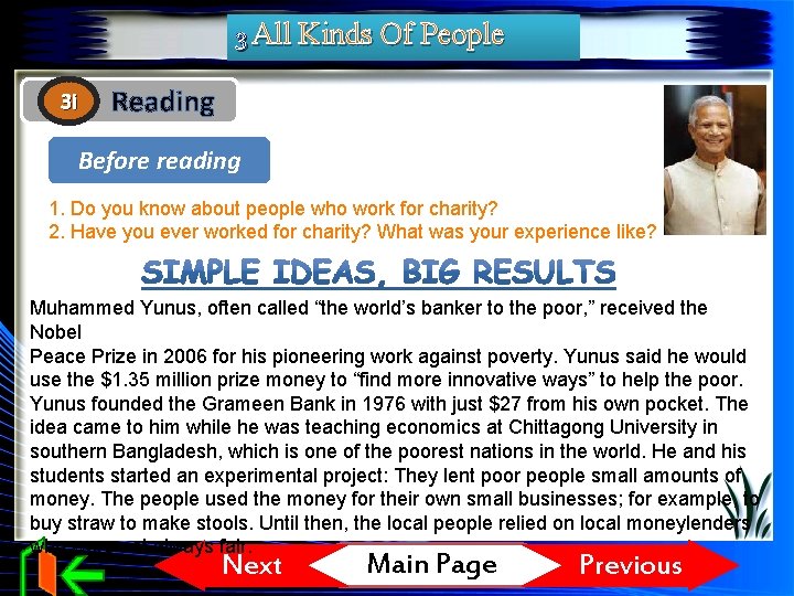 3 All Kinds Of People 3 i Reading Before reading 1. Do you know 3 All Kinds Of People 3 i Reading Before reading 1. Do you know