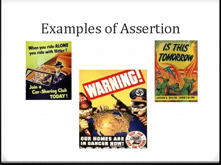 Examples of Assertion 