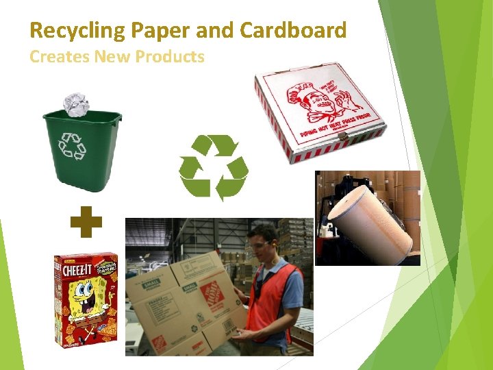 Recycling Paper and Cardboard Creates New Products 