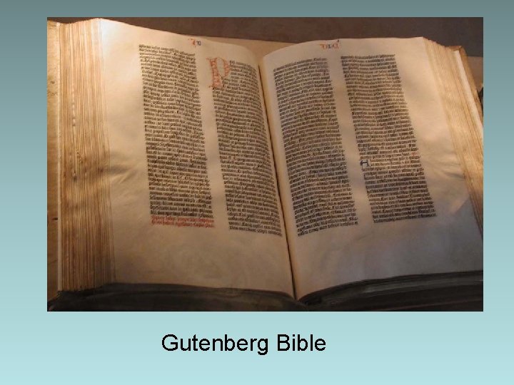 Gutenberg Bible Gutenberg Bible