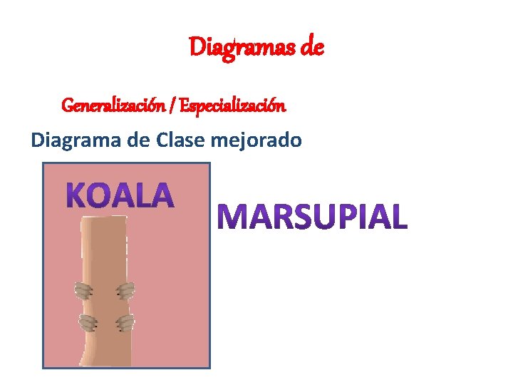Diagramas de Generalización / Especialización Diagrama de Clase mejorado 