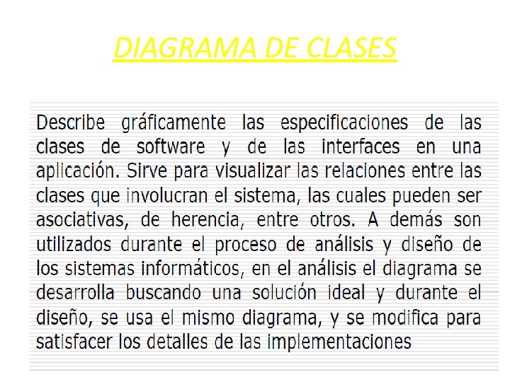 DIAGRAMA DE CLASES 