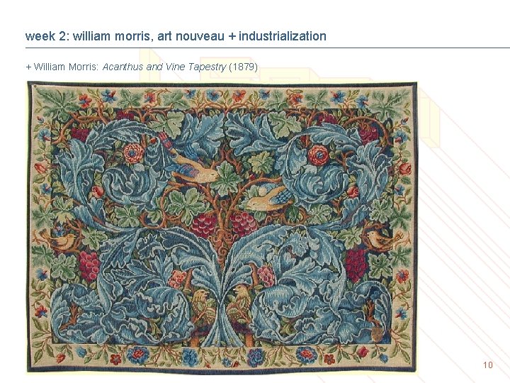 week 2: william morris, art nouveau + industrialization + William Morris: Acanthus and Vine