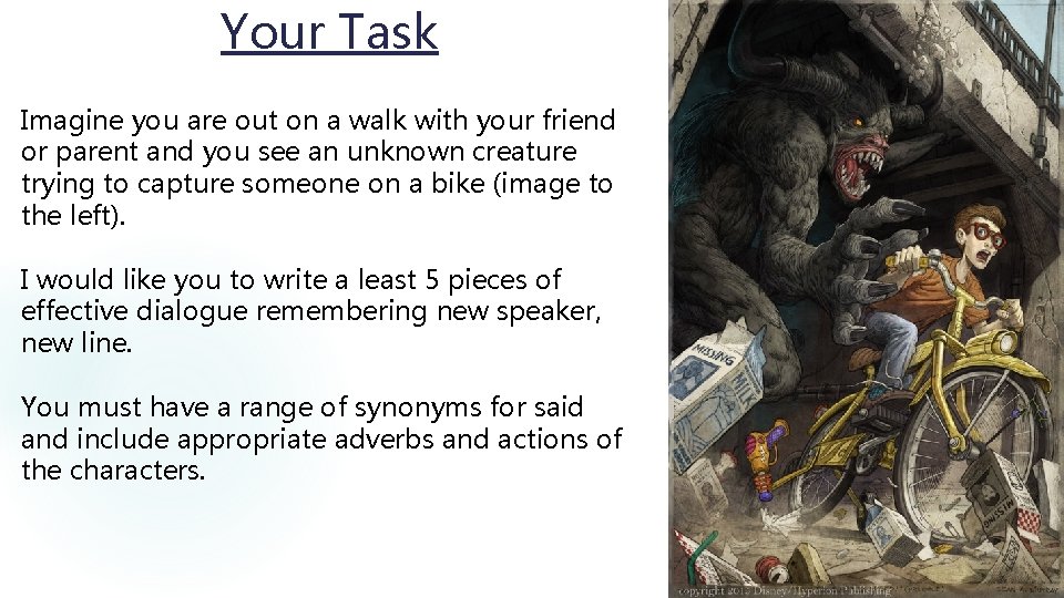 Your Task Imagine you are out on a walk with your friend or parent Your Task Imagine you are out on a walk with your friend or parent