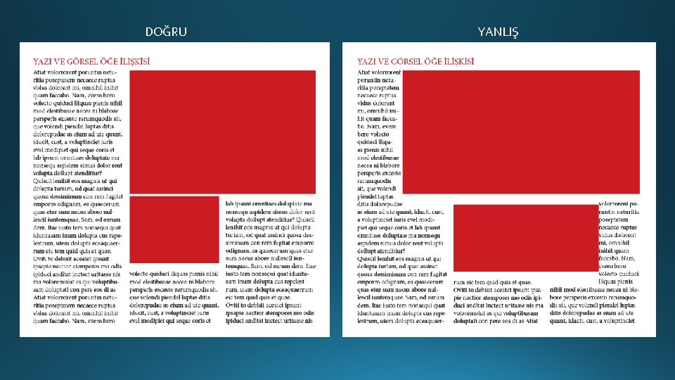 DOĞRU YANLIŞ DOĞRU YANLIŞ