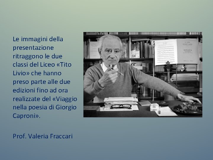 Le immagini della presentazione ritraggono le due classi del Liceo «Tito Livio» che hanno