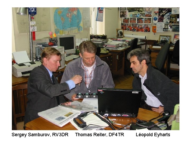 Sergey Samburov, RV 3 DR Thomas Reiter, DF 4 TR Léopold Eyharts 