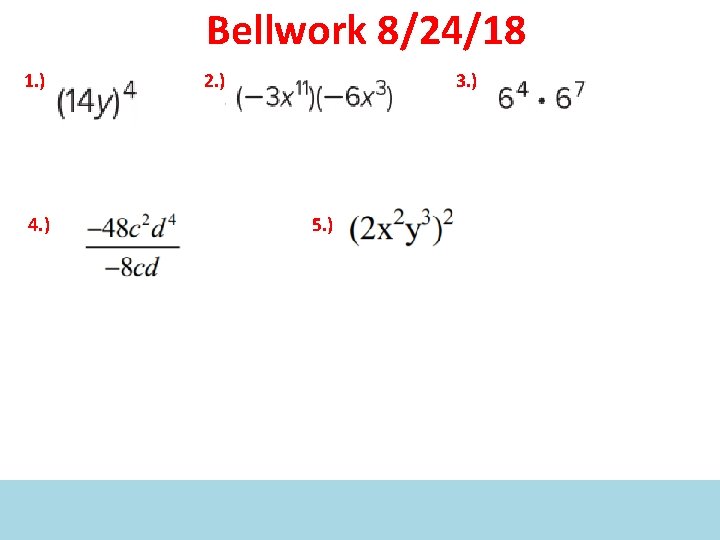 Day 1 Bellwork 018 Log On To Ixl
