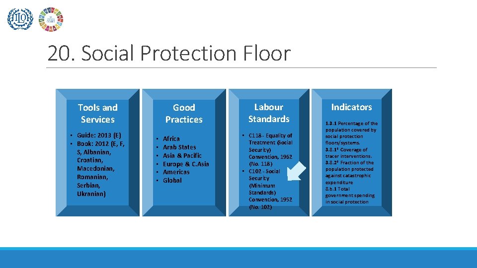 20. Social Protection Floor Tools and Services • Guide: 2013 (E) • Book: 2012