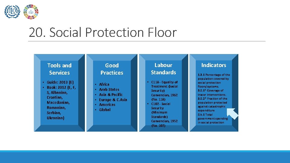 20. Social Protection Floor Tools and Services • Guide: 2013 (E) • Book: 2012