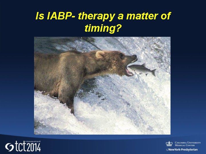 Is IABP- therapy a matter of timing? 