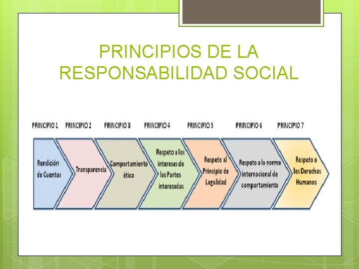 PRINCIPIOS DE LA RESPONSABILIDAD SOCIAL 