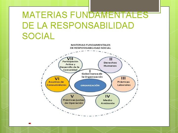 MATERIAS FUNDAMENTALES DE LA RESPONSABILIDAD SOCIAL 