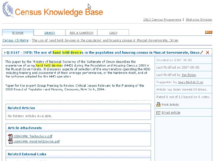 UNSD Regional Workshop on Census Data Processing for the English speaking African Countries: Contemporary