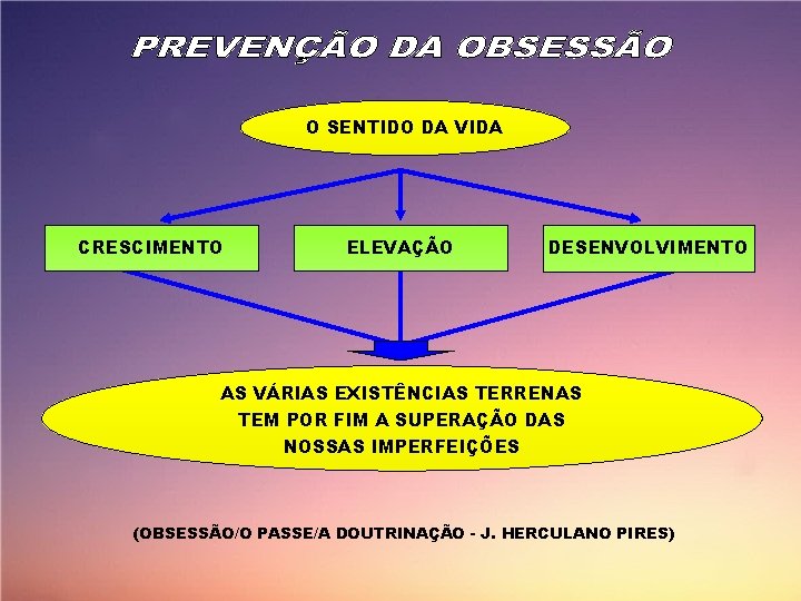 O SENTIDO DA VIDA CRESCIMENTO ELEVAÇÃO DESENVOLVIMENTO AS VÁRIAS EXISTÊNCIAS TERRENAS TEM POR FIM