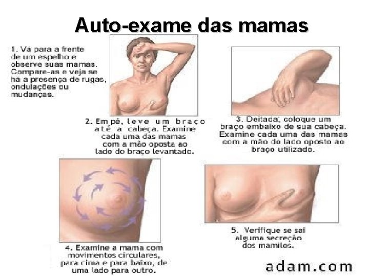 Auto-exame das mamas Auto-exame das mamas