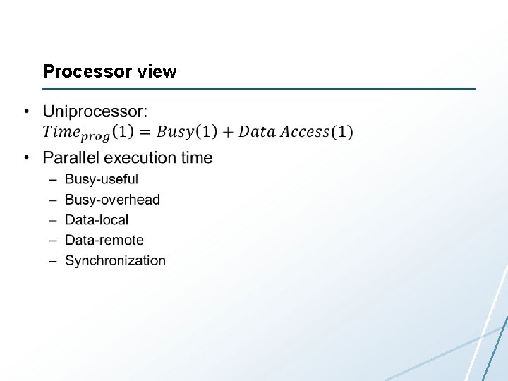 Processor view • 