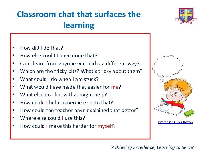 Classroom chat that surfaces the learning • • • How did I do that?