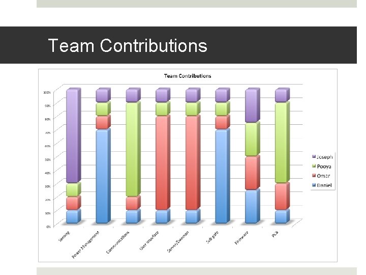 Team Contributions 