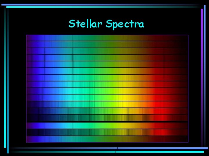 Stellar Spectra 