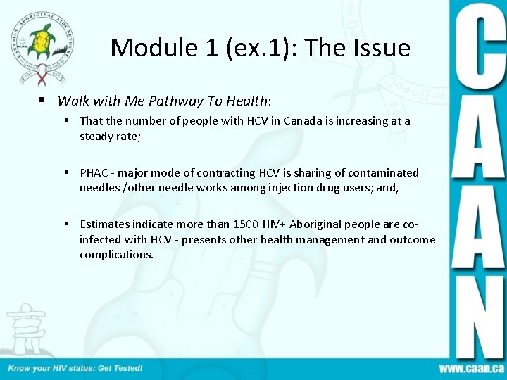 Module 1 (ex. 1): The Issue § Walk with Me Pathway To Health: §
